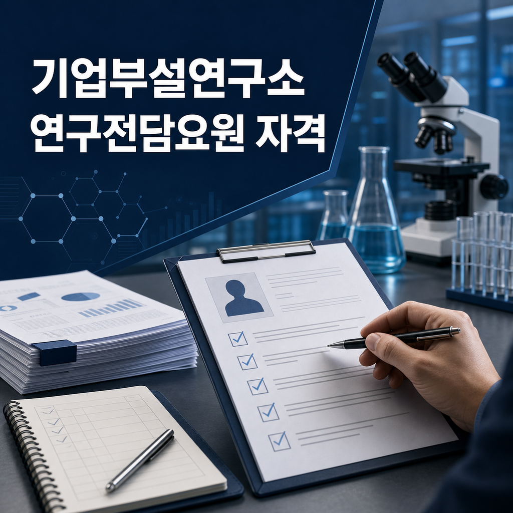 기업부설연구소 연구전담요원 자격 확인