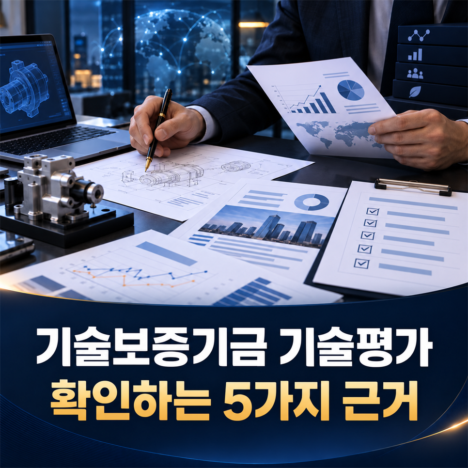 기술보증기금 기술평가에서 확인하는 5가지 사업 근거