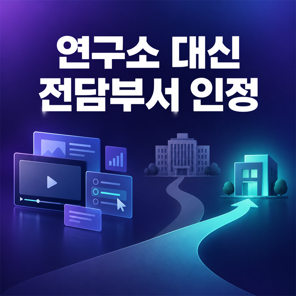 디지털 콘텐츠 기업이 기업부설연구소 대신 연구개발전담부서를 선택해 인정받은 사례